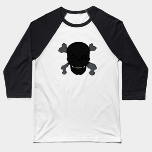 Felt Look Skull and Crossbones | Halloween Stickers by Cherie(c)2021 Baseball T-Shirt